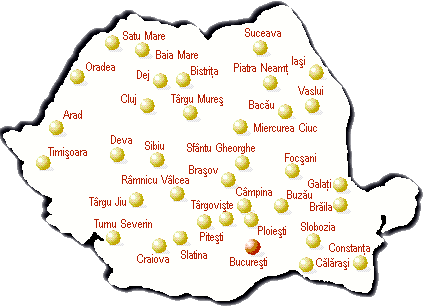 Harta Romniei, vizitati orasul dorit.